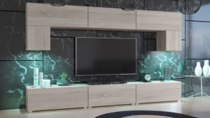 Kate N70 Modernes Wohnzimmer Wohnwand Wohnschrank Schrankwand Möbel Mediawand