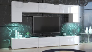 Kate N70 Modernes Wohnzimmer Wohnwand Wohnschrank Schrankwand Möbel Mediawand