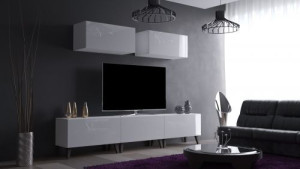 Magic N29 Modernes Wohnzimmer Wohnwand Wohnschrank Schrankwand Möbel Mediawand