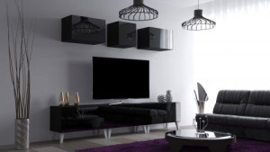 Idys N30 Modernes Wohnzimmer Wohnwand Wohnschrank Schrankwand Möbel Mediawand