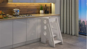 Küchenhelfer Kitchen Helper 80cm Küchenhelferin 2x Höhenverstellung, Hochstuhle