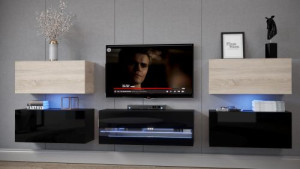 Anbauwand Wohnwand Wohnwände Schrankwand Modernes Wohnzimmer NEU Dolly  E3