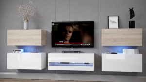 Anbauwand Wohnwand Wohnwände Schrankwand Modernes Wohnzimmer NEU Dolly  E3
