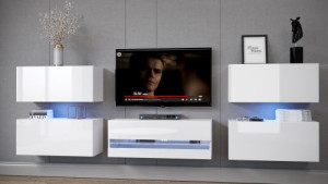 Anbauwand Wohnwand Wohnwände Schrankwand Modernes Wohnzimmer NEU Dolly  E3