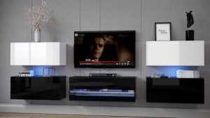 Anbauwand Wohnwand Wohnwände Schrankwand Modernes Wohnzimmer NEU Dolly  E3