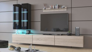 Anbauwand Wohnwand Wohnwände Schrankwand Modernes Wohnzimmer NEU Egina N50 1B