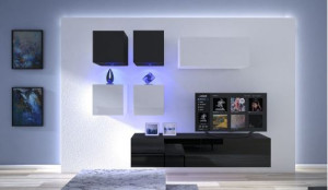 Toledo N200- Modernes Wohnzimmer, Wohnwand, Wohnschrank, Schrankwand, Möbel