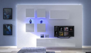 Toledo N200- Modernes Wohnzimmer, Wohnwand, Wohnschrank, Schrankwand, Möbel