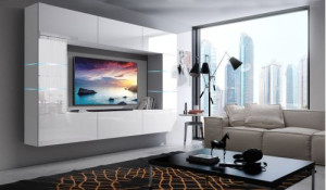 Future 61, Modernes Wohnzimmer, Wohnwände, Wohnschränke, Schrankwand, Möbel