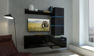 Stella N41 - Modernes Wohnzimmer, Wohnwand, Wohnschrank, Schrankwand, Möbel