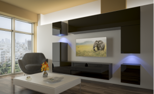 Prag N5 Modernes Wohnzimmer Wohnwand Wohnschrank Schrankwand Möbel Mediawand