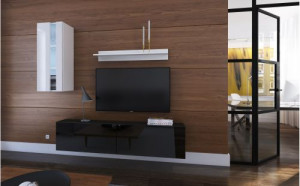 Anbauwand Wohnwand Wohnwände Schrankwand Modernes Wohnzimmer NEU Mery N271 1B