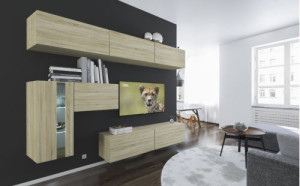 Anbauwand Wohnwand Wohnwände Schrankwand Modernes Wohnzimmer NEU Venedig N81 1B