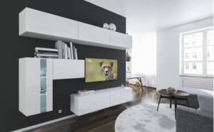Anbauwand Wohnwand Wohnwände Schrankwand Modernes Wohnzimmer NEU Venedig N81 1B