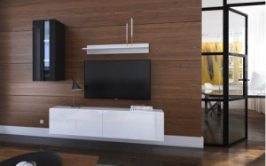 Anbauwand Wohnwand Wohnwände Schrankwand Modernes Wohnzimmer NEU Mery N271 1B