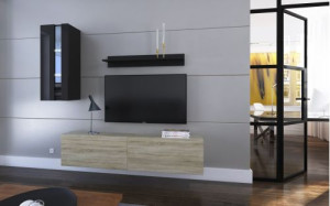 Anbauwand Wohnwand Wohnwände Schrankwand Modernes Wohnzimmer NEU Mery N271 1B