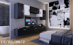 Future 19, Modernes Wohnzimmer, Wohnwände, Wohnschränke, Schrankwand, Möbel