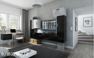 Future 9 , Modernes Wohnzimmer, Wohnwände, Wohnschränke, Schrankwand, Möbel