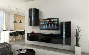 Future 47, Modernes Wohnzimmer, Wohnwände, Wohnschränke, Schrankwand, Möbel