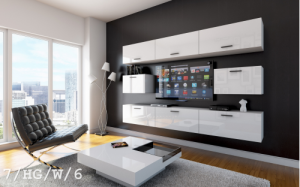 Future 7 1A Modernes Wohnzimmer Wohnwand Wohnschrank Schrankwand Möbel Mediawand