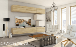 Future 16 1B Modernes Wohnzimmer Wohnwand Wohnschrank Schrankwand Möbel Mediawand