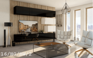 Future 16 1B Modernes Wohnzimmer Wohnwand Wohnschrank Schrankwand Möbel Mediawand