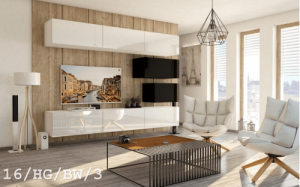 Future 16 1B Modernes Wohnzimmer Wohnwand Wohnschrank Schrankwand Möbel Mediawand