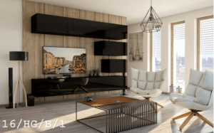 Future 16 1B Modernes Wohnzimmer Wohnwand Wohnschrank Schrankwand Möbel Mediawand