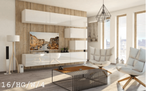 Future 16 1B Modernes Wohnzimmer Wohnwand Wohnschrank Schrankwand Möbel Mediawand