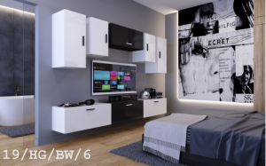 Future 19 1B Modernes Wohnzimmer Wohnwand Wohnschrank Schrankwand Möbel Mediawand