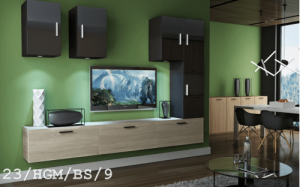 Future 23 1A Modernes Wohnzimmer Wohnwand Wohnschrank Schrankwand Möbel Mediawand