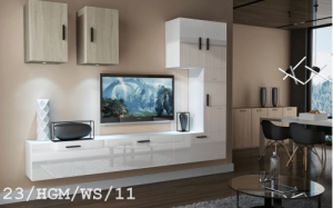 Future 23 1A Modernes Wohnzimmer Wohnwand Wohnschrank Schrankwand Möbel Mediawand