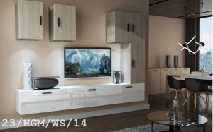 Future 23 1A Modernes Wohnzimmer Wohnwand Wohnschrank Schrankwand Möbel Mediawand