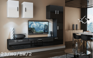Future 23 1B Modernes Wohnzimmer Wohnwand Wohnschrank Schrankwand Möbel Mediawand