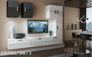 Future 23 1A Modernes Wohnzimmer Wohnwand Wohnschrank Schrankwand Möbel Mediawand