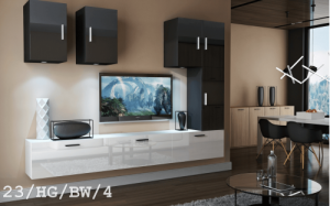Future 23 1B Modernes Wohnzimmer Wohnwand Wohnschrank Schrankwand Möbel Mediawand