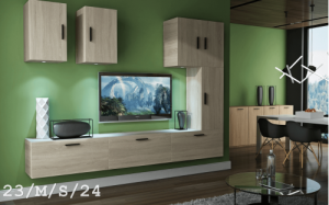 Future 23 1B Modernes Wohnzimmer Wohnwand Wohnschrank Schrankwand Möbel Mediawand