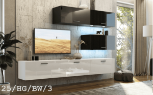 Future 25 1B Modernes Wohnzimmer Wohnwand Wohnschrank Schrankwand Möbel Mediawand