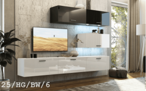 Future 25 1B Modernes Wohnzimmer Wohnwand Wohnschrank Schrankwand Möbel Mediawand