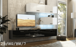 Future 25 1B Modernes Wohnzimmer Wohnwand Wohnschrank Schrankwand Möbel Mediawand