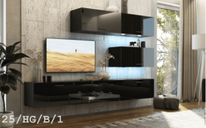 Future 25 1B Modernes Wohnzimmer Wohnwand Wohnschrank Schrankwand Möbel Mediawand