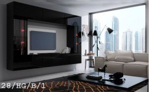 Future 28 1B Modernes Wohnzimmer Wohnwand Wohnschrank Schrankwand Möbel Mediawand