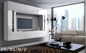 Future 28 1B Modernes Wohnzimmer Wohnwand Wohnschrank Schrankwand Möbel Mediawand