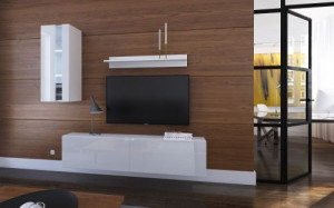 Anbauwand Wohnwand Wohnwände Schrankwand Modernes Wohnzimmer NEU Mery N271 1B