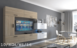 Anbauwand Wohnwand Wohnwände Schrankwand Modernes Wohnzimmer NEU Future 10 1B