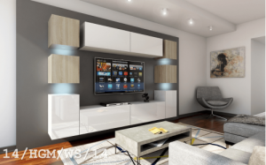 Anbauwand Wohnwand Wohnwände Schrankwand Modernes Wohnzimmer NEU Future 14 1B