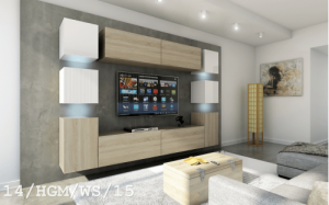 Anbauwand Wohnwand Wohnwände Schrankwand Modernes Wohnzimmer NEU Future 14 1A