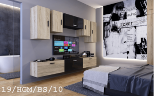 Anbauwand Wohnwand Wohnwände Schrankwand Modernes Wohnzimmer NEU Future 19 1A