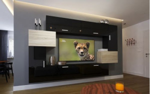Orlean N6, Modernes Wohnzimmer, Wohnwände, Wohnschränke, Schrankwand, Möbel