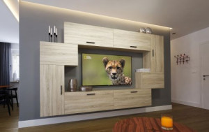 Orlean N6 Modernes Wohnzimmer Wohnwand Wohnschrank Schrankwand Möbel Mediawand